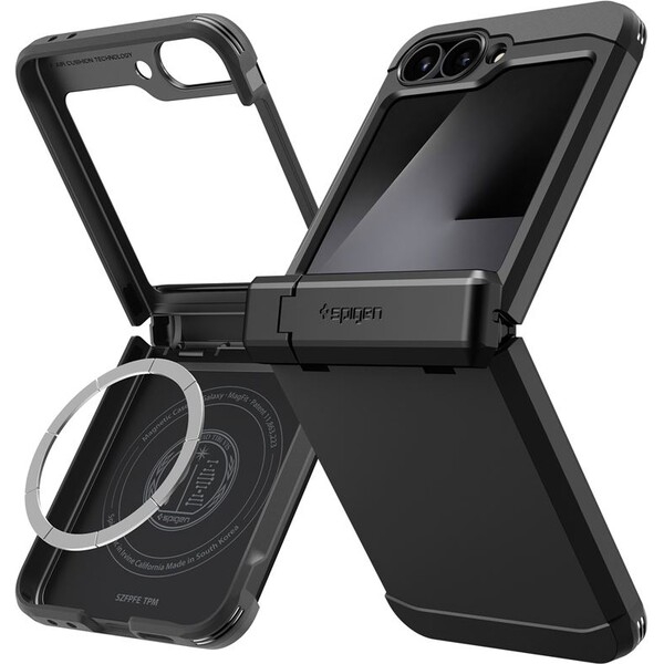 Spigen Tough Armor Pro MagSafe krytSamsung Galaxy Z Flip7 FE/Flip6 černý