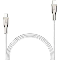 FIXED USB-C/USB-C napájecí kabel 100W 2m bílý - Kabely a redukce