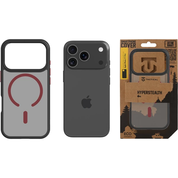 Tactical MagForce Hyperstealth 2.0 kryt iPhone 17 Pro Black/Red - Pouzdra - Obrázek 961820c2d75541d4a1454c7f0389a2f2