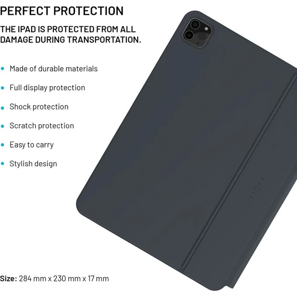 FIXED Typee pouzdro s klávesnicí iPad Pro 12,9" (18-22)/iPad Pro 13"/iPad Air 13" (24-26), CZ, - Pouzdra s klávesnicí - Obrázek 961efb0506c74a088dbe0f94b9a3c80a