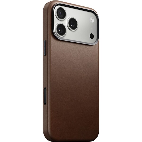 Nomad Traditional Leather Case MagSafe kožený kryt iPhone 17 Pro Max Brown