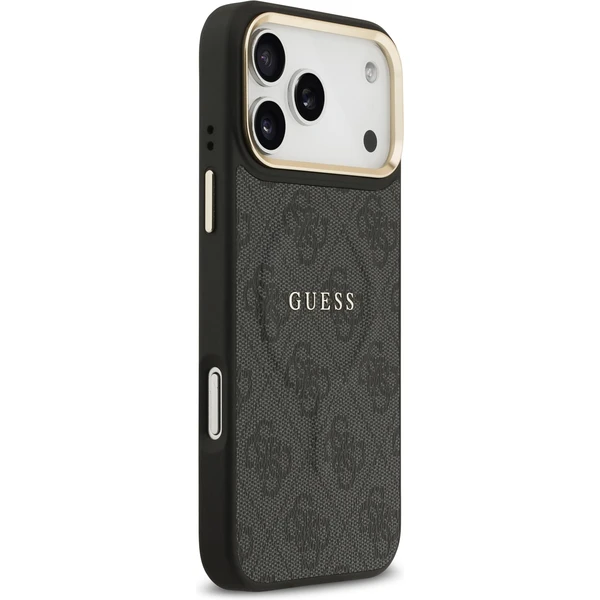Guess PU Leather 4G Gold Frame MagSafe kryt iPhone 17 Pro Max černý - Pouzdra - Obrázek 966ca25c6a834a10a073cb70dce4118d
