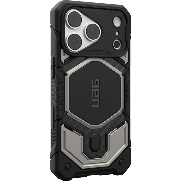 UAG Monarch Pro MagSafe Titanium kryt iPhone 18 Pro/17 Pro stříbrný - Pouzdra - Obrázek 9687a59beb66417896b8b7965a0def2c
