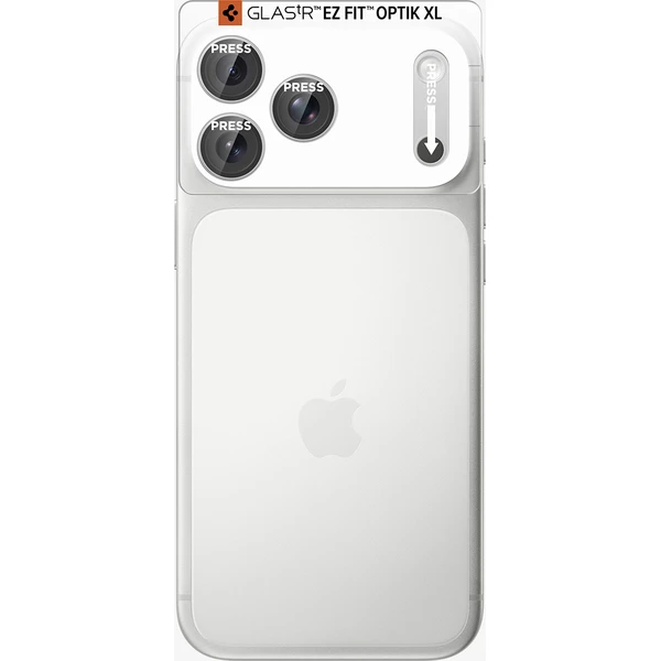 Spigen Glass tR EZ Fit Optik Pro XL 1 Pack sklo na fotoaparát iPhone 18 Pro Max stříbrné - Ochranné folie a skla - Obrázek 969dc82681ca42729df65095730e13ee