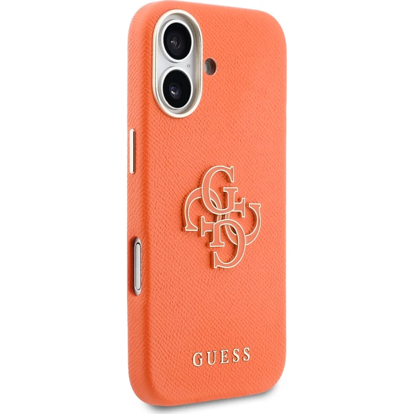 Guess PU Resin Logo kryt iPhone 17 oranžový - Pouzdra - Obrázek 96b82c1759ff4f649c7fe61667b2d1cf