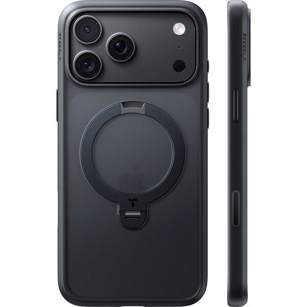 Torras Ostand Q3 Spin MagSafe kryt iPhone 18 Pro černý