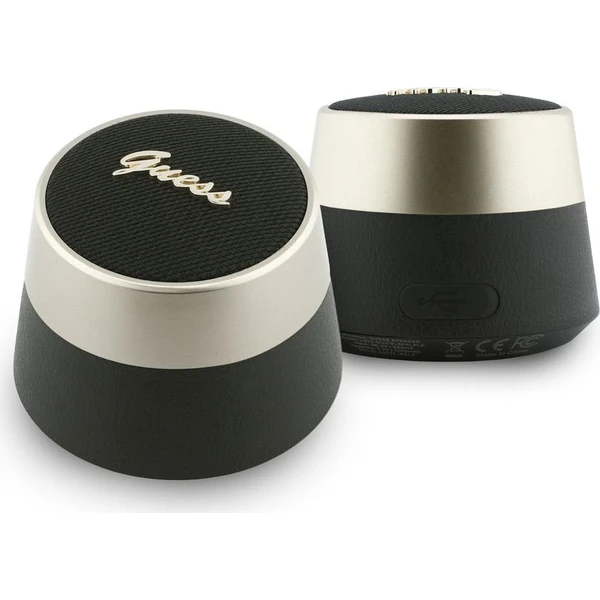 Guess Script Metal Logo Bluetooth Reproduktor 5W zlatý - Sluchátka - Obrázek 96d6309f8e414f4ca30a3ee3337a5796
