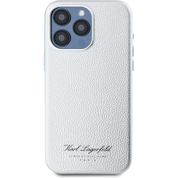 Karl Lagerfeld Grained PU Hotel RSG zadní kryt pro iPhone 15 Pro Max šedý - Pouzdra - Obrázek 96d7e5cb44154148b9be8bb13d59d3cb