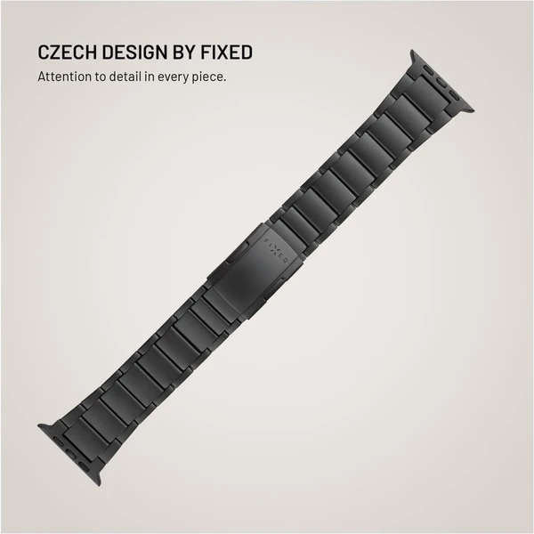 FIXED Titanium Strap titanový řemínek Apple Watch 44/45/46/49mm, černý - Řemínky - Obrázek 96ec47ac371d40edaaad51fb09fa6637