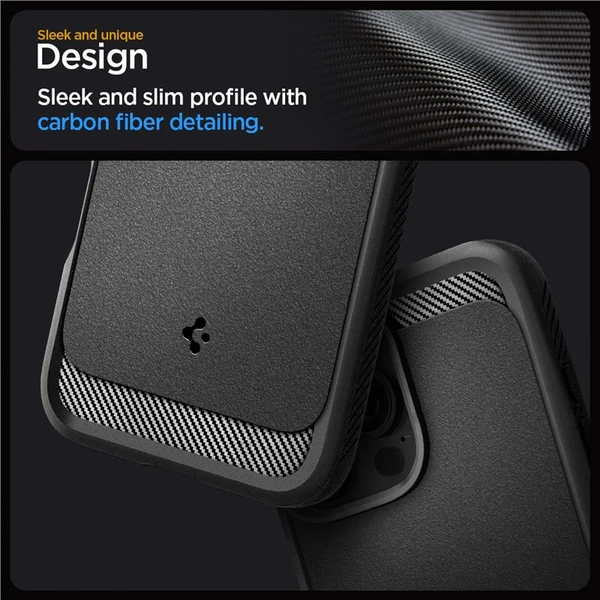 Spigen Rugged Armor MagSafe kryt iPhone 16 Pro matte black - Pouzdra - Obrázek 96f5e5c8ca114f1bac1d738ba03cc943