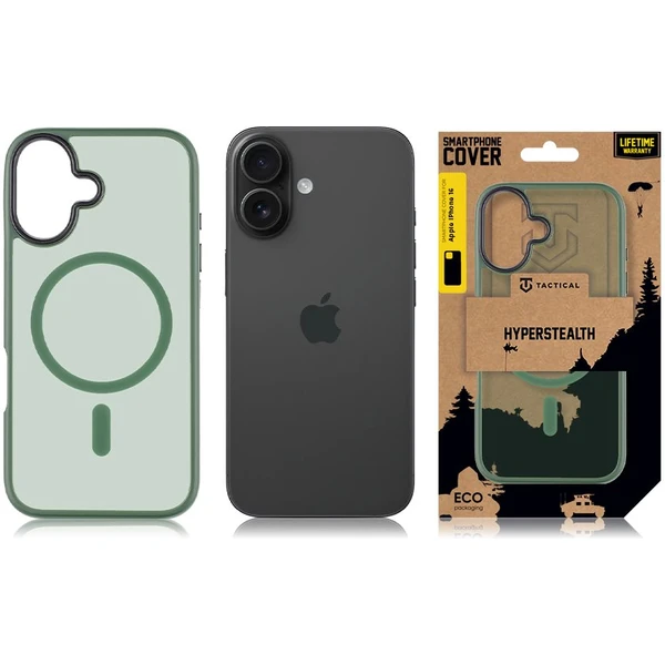 Tactical MagForce Hyperstealth Kryt pro iPhone 16 Forest Green - Pouzdra - Obrázek 96f6580b721c4e6d982ec1d81cb78abe