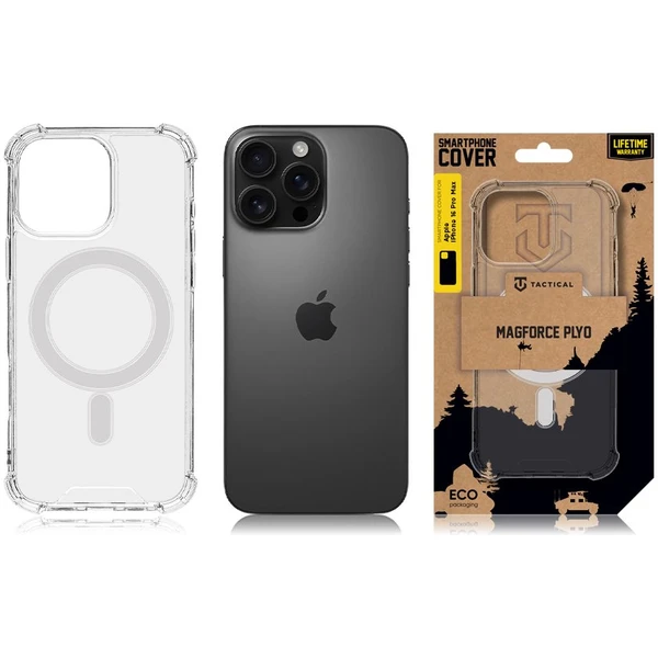 Tactical MagForce Plyo Kryt pro Apple iPhone 16 Pro Max čirý - Pouzdra - Obrázek 972f84da22a444d78a61ba0234c09479