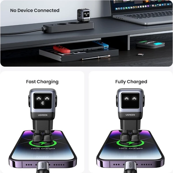 UGREEN Uno RG 65W GaN Fast Charge nabíječka černá - Nabíječky - Obrázek 973a97240a054e6d92f30b6b41a3afae
