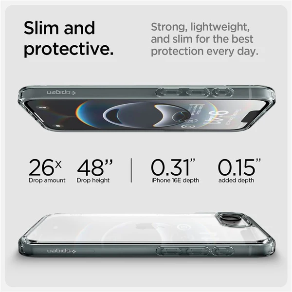 Spigen Ultra Hybrid kryt iPhone 17e/16e šedý - Pouzdra - Obrázek 973af2b607c74e9f9ca042c90e3f9f5c