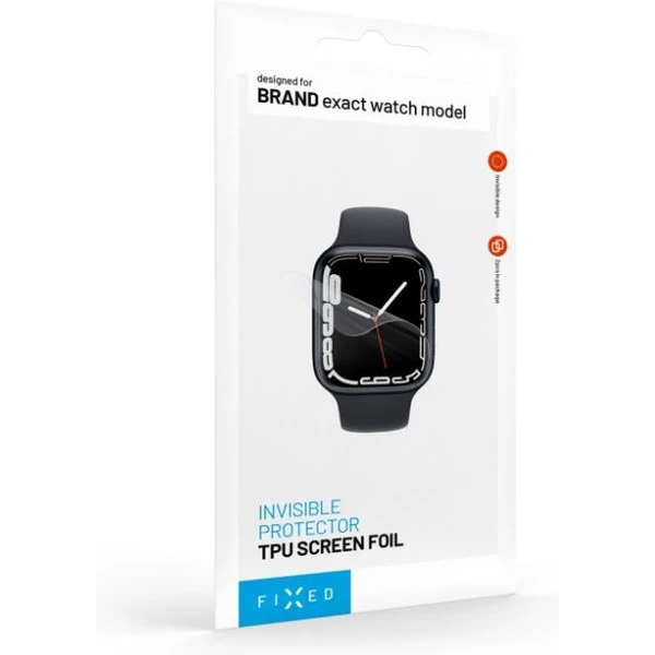 FIXED Invisible Protector TPU folie Apple Watch 10 (46mm), 2ks, čirá - Ochranné folie a skla - Obrázek 974579537542478aa6cfbd803a05d0b7