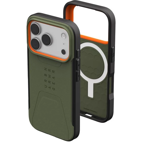 UAG Civilian Magsafe kryt iPhone 17 Pro zelený/oranžový - Pouzdra - Obrázek 976b2a16494b4783b5a422ab356881d8