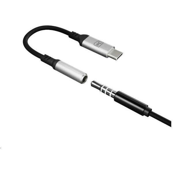 3mk USB-C/3,5mm redukce 0,15m černá - Kabely a redukce - Obrázek 977f4f879bec4c1a8b57a4446ad0e670