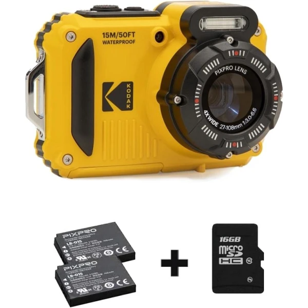 Kodak WPZ2 bundle odolný fotoaparát žlutý(+SD karta+2 baterie) - Fotoaparáty - Obrázek 97A0000J01