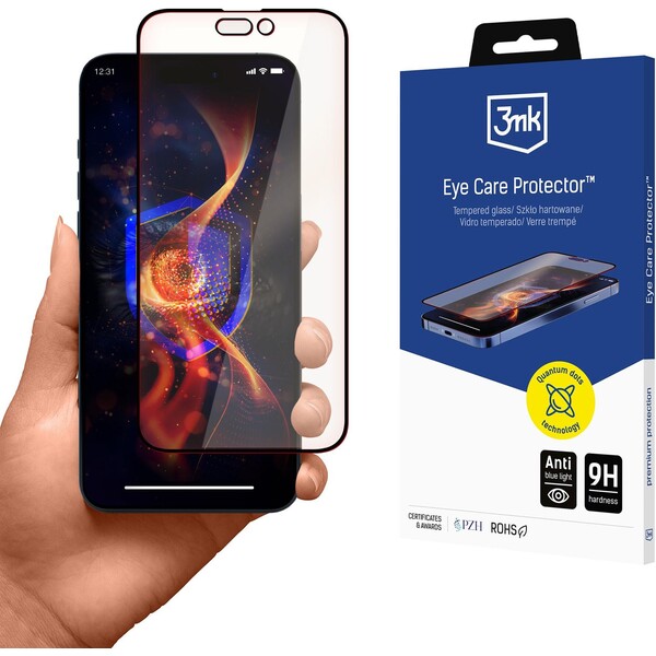 3mk ochranné sklo Eye Care Protector pro Apple iPhone 14 Pro Čirá