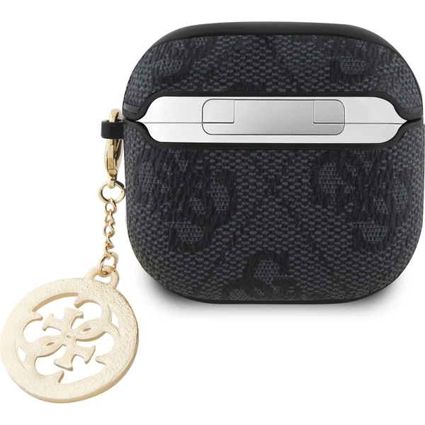 Guess 4G Script PC/PU Charm pouzdro AirPods 4 černé - Pouzdra - Obrázek 97ae300c34da4a9ca8dc1eee398e6f2a
