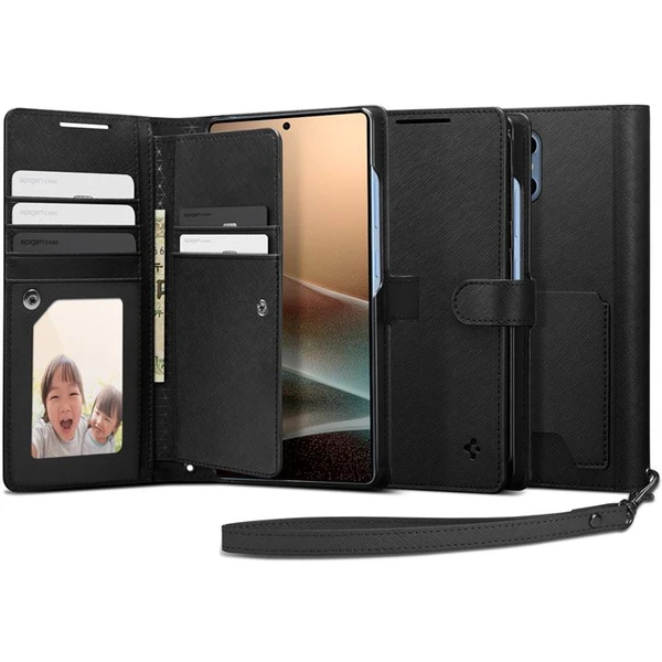 Spigen Wallet S pouzdro Samsung Galaxy S25 Ultra černé - Pouzdra - Obrázek 97b11681138c41b39817ab186a64d117