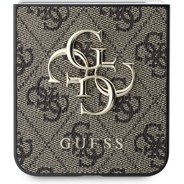 Guess PU 4G Metal Logo kryt Samsung Galaxy Z Flip 6 hnědý - Pouzdra - Obrázek 97d5f4422f064643952372aeb36b466f