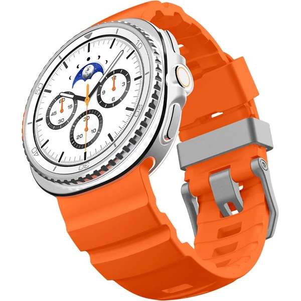 Spigen Silicone Band řemínek Samsung Galaxy Watch8/Classic 46mm/44mm/40mm oranžový - Řemínky - Obrázek 97ece596afd04cb2a83bc0e880d27b26