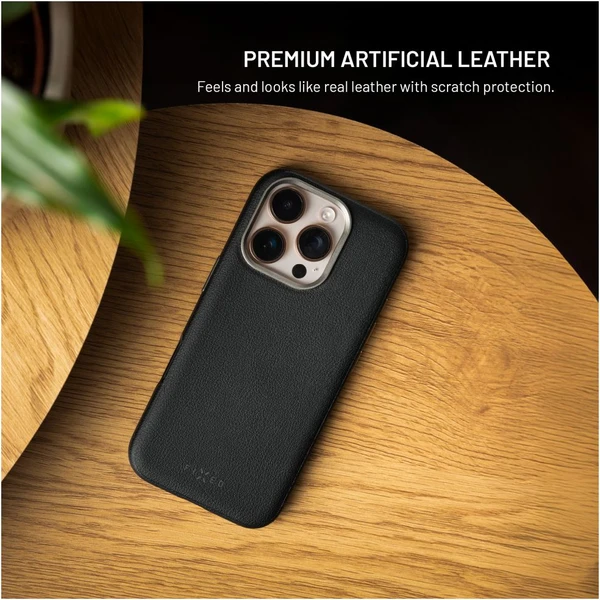 FIXED MagLeather kožený kryt s MagSafe Apple iPhone 17 Pro černý - Pouzdra - Obrázek 97f05b95f8d141adbc95ba31ec429b13