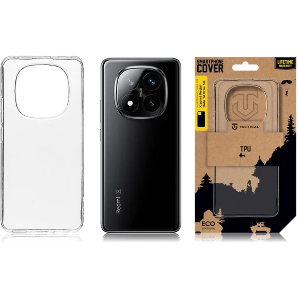 Tactical TPU kryt Xiaomi Redmi Note 14 Pro+ 5G čirý - Pouzdra - Obrázek 98042000e769428a97561d1155e26cc6