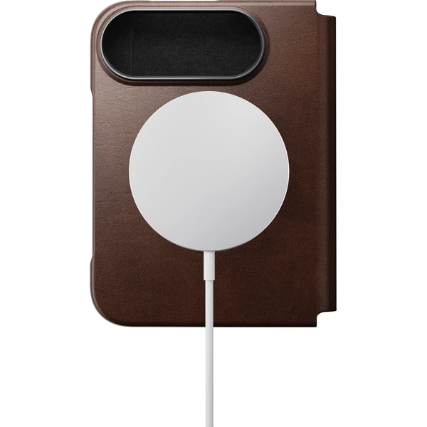 Nomad Traditional Leather Folio (Horween) MagSafe kožené pouzdro iPhone Duo rustikální hnědá - Pouzdra - Obrázek 98245fb874684127afe9323b7dcdd8e4