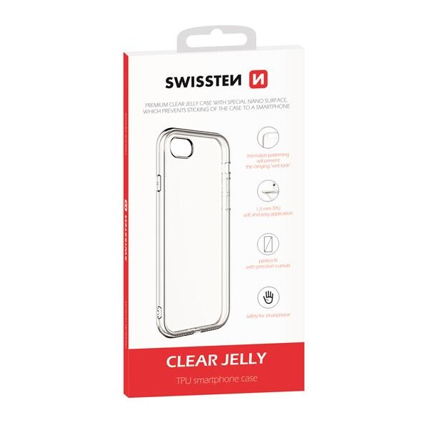 Swissten Clear Jelly kryt Apple iPhone 7/8/SE (2020) čiré