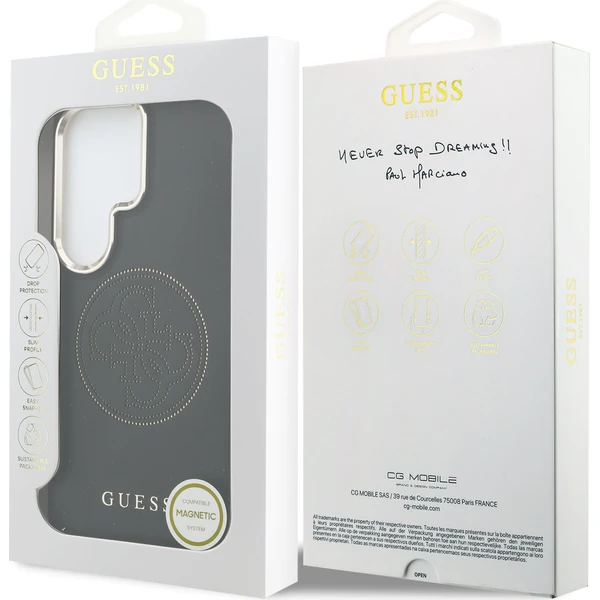 Guess PU Perforated 4G Logo Magnetic kryt Samsung Galaxy S26 Ultra černý - Pouzdra - Obrázek 985af62dbbc342039f0bf553e088132b