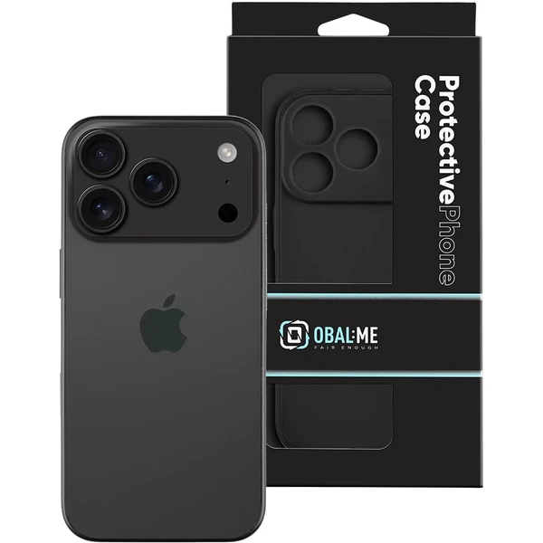 OBAL:ME Matte TPU kryt Apple iPhone 17 Pro černý - Pouzdra - Obrázek 98632c6bbd884eabbe280fc6066517b8