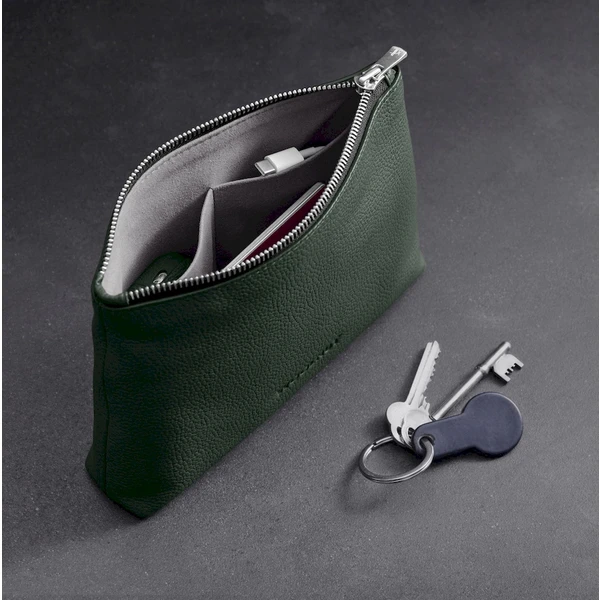 Woolnut Leather Pouch kožené pouzdro tmavě zelené - Organizéry - Obrázek 9868000701