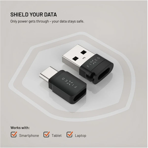 FIXED Data Blocker USB-C/USB-A redukce 240W černá - Kabely a redukce - Obrázek 9872ba98a8b04f498bc54672be933c75