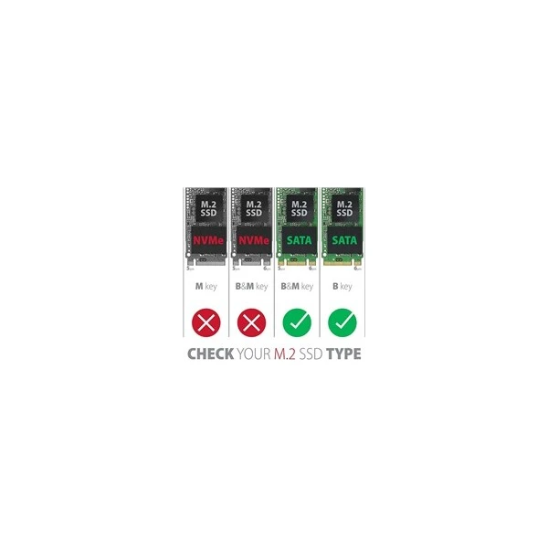 AXAGON EEM2-SBC externí box pro M.2 SATA SSD kovový USB-C 3.2 - Externí boxy - Obrázek 988c3492b2bd48788bb0be64e3d81d17
