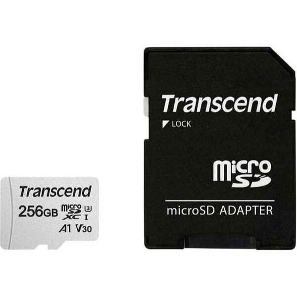 Transcend microSDXC UHS-I U3 256GB TS256GUSD300S-A Stříbrná