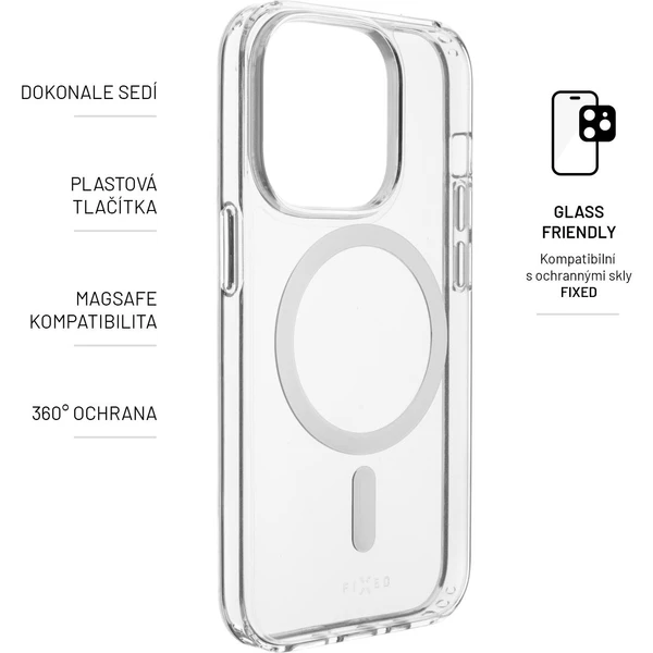 FIXED MagPure kryt s Magsafe Apple iPhone 14 Pro čirý - Pouzdra - Obrázek 98EH100501