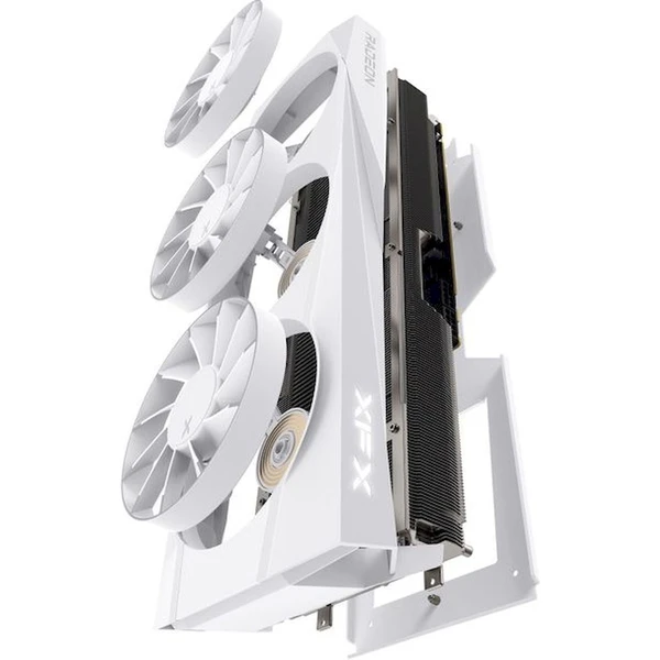 XFX Quicksilver AMD Radeon RX 9070 XT 16GB GDDR6, Magnetic Air Edition white - Grafické karty - Obrázek 98LE000L01
