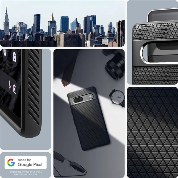 Spigen Liquid Air kryt Google Pixel 7a černý - Pouzdra - Obrázek 98V1000701