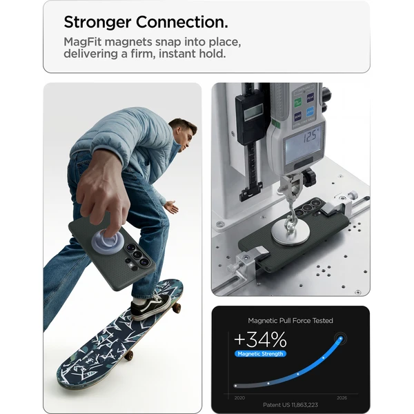 Spigen Liquid Air MagSafe kryt Samsung Galaxy S26 Ultra zelený - Pouzdra - Obrázek 98b173521a2247f4aa472a675cf2f236
