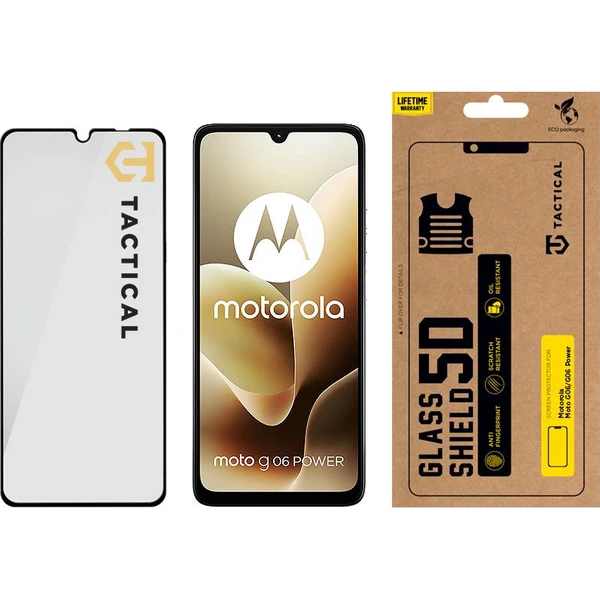 Tactical Glass Shield 5D sklo pro Motorola Moto G06/G06 Power černé - Ochranné folie a skla - Obrázek 98b1de5ca31c4741bfcc34f0f07f3a16