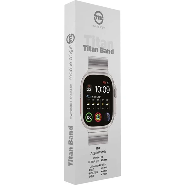 Mobile Origin Titanium Band titanový řemínek Apple Watch 49/46/45/44/42mm černý - Řemínky - Obrázek 98d1cd5e2ed74cb78393211de3660bed
