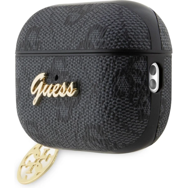 Guess 4G Script Heart PC/PU pouzdro Airpods Pro 2 černé - Pouzdra - Obrázek 990L300401