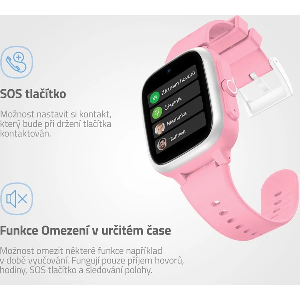 LAMAX WatchY4 Play dětské hodinky růžové - Chytré hodinky - Obrázek 9929000P01
