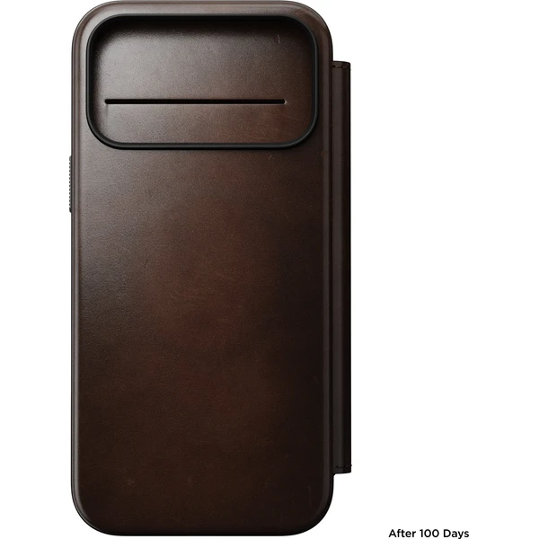 Nomad Modern Leather Folio (Horween) MagSafe kožené pouzdro iPhone 18 Pro Max Rustic Brown - Pouzdra - Obrázek 992aa288158d42f591e3472646e9d0d8