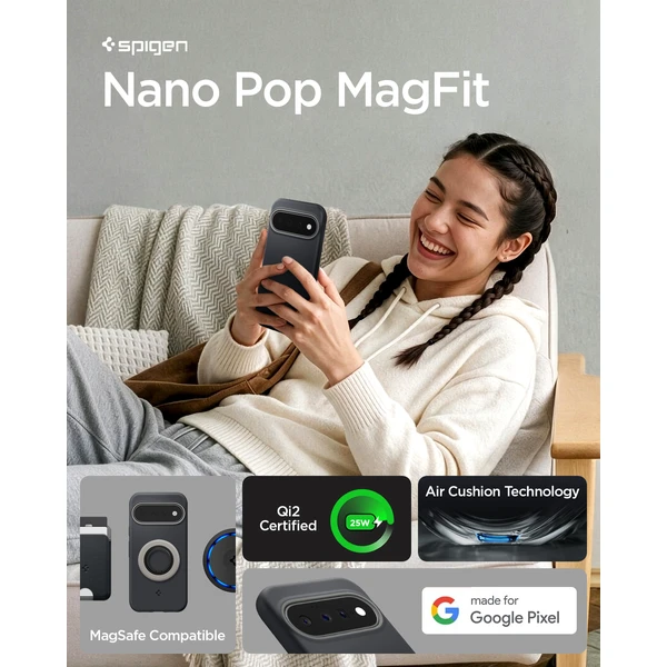 Spigen Nano Pop MagSafe kryt Google Pixel 11 black sesame - Pouzdra - Obrázek 994f3b55d1bc4e95806ae33f0155d598
