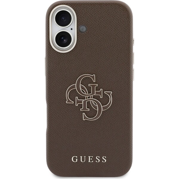 Guess PU Resin Logo kryt iPhone 17 hnědý - Pouzdra - Obrázek 996468013623486cb29d99ec96c5bee5