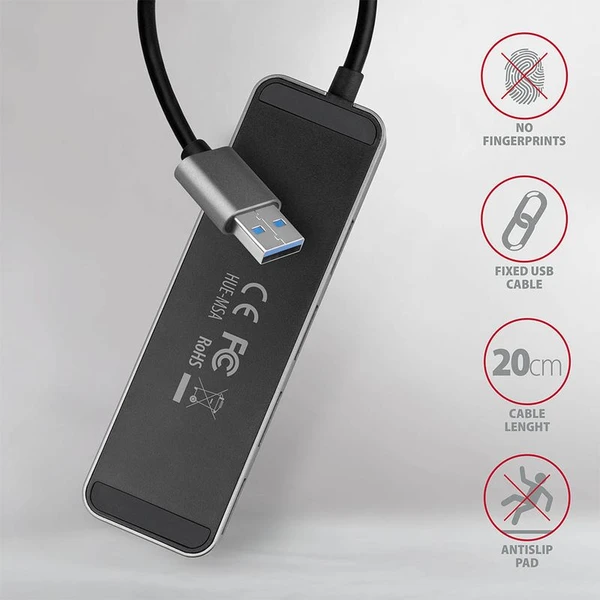 AXAGON SUPERSPEED USB-A SWITCH HUB - USB huby - Obrázek 997HF00101