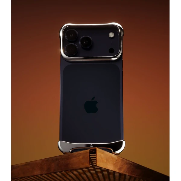 Arc Pulse hliníkový ochranný rám iPhone 17 Pro Max stříbrný - Pouzdra - Obrázek 99DJ000K01
